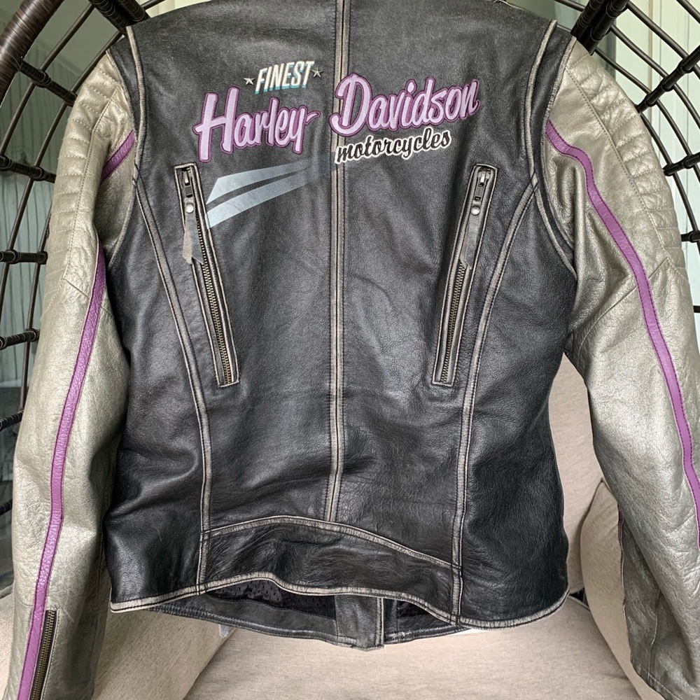 Harley Davidson women’s leather riding jacket